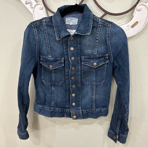 Current/Elliot Cropped  Denim Jacket Size 1 - Picture 1 of 9